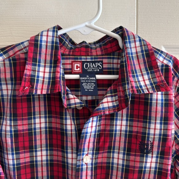 CHAPS Boys Button Down Long Sleeve Shirt - Picture 9 of 14